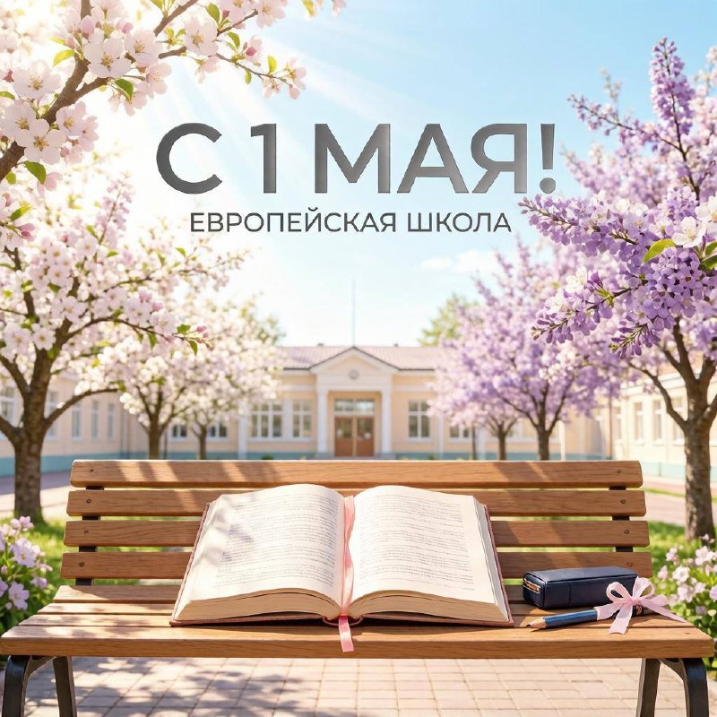 С Днём труда и весны! 🌸Поздравляем всю нашу школьную семью с 1 Мая — праздником мира, труда и единства!Пусть этот день подарит вдохновение, новые идеи и тёплые встречи. Желаем всем ученикам, учителям и родителям крепкого здоровья, радости, благополучия и весеннего настроения! Пусть труд приносит только удовольствие, а каждый день будет наполнен смыслом и улыбками.С праздником, дорогие друзья! 