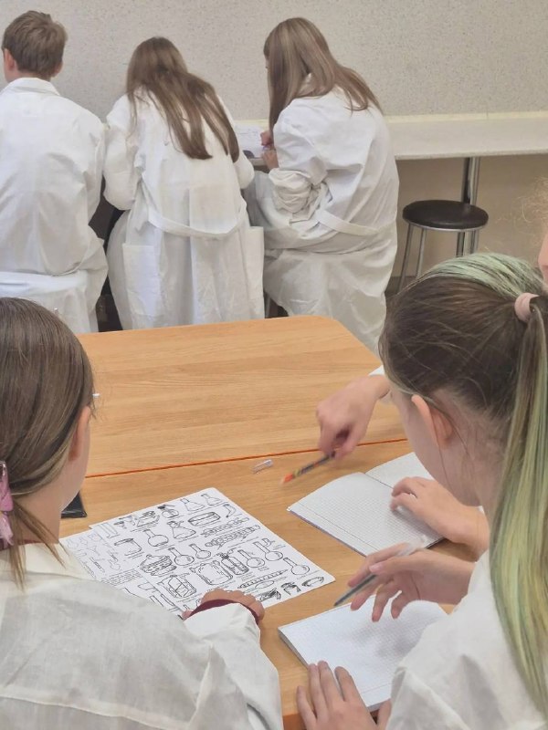 🧪 Открытие новой химической лаборатории в «Европейской школе»!Сегодня мы заглянули туда, где рождается настоящая наука. В нашей школе совсем недавно открылась химическая лаборатория, созданная благодаря стараниям нового педагога — Дмитрия Евгеньевича Макрушина. Это учитель, по-настоящему влюбленный в свой предмет, и его энтузиазм передается детям!Здесь прошли  лабораторные занятия для учащихся 7 класса.🔬 Почему 7 класс?Обычно химию начинают изучать только в 8 классе, но в «Европейской школе» введение в этот предмет включено в программу уже для семиклассников. И это отличная возможность начать знакомство с наукой раньше!👩‍🔬 Как прошло занятие?Ребята примерили спецодежду лаборантов — белые халаты, прошли серьезный инструктаж, а затем приступили к изучению инвентаря, работая в группах.Самым важным моментом стала тема безопасности. Этому вопросу посвятили часть урока, ведь в лаборатории это — приоритет №1. Также был и интерактив: обсудили разные рабочие моменты, с которыми можно столкнуться во время экспериментов.Впереди — много интересного и увлекательного! 🚀🧪 Открытие новой химической лаборатории в «Европейской школе»!Сегодня мы заглянули туда, где рождается настоящая наука. В нашей школе совсем недавно открылась химическая лаборатория, созданная благодаря стараниям нового педагога — Дмитрия Евгеньевича Макрушина. Это учитель, по-настоящему влюбленный в свой предмет, и его энтузиазм передается детям!Здесь прошли  лабораторные занятия для учащихся 7 класса.🔬 Почему 7 класс?Обычно химию начинают изучать только в 8 классе, но в «Европейской школе» введение в этот предмет включено в программу уже для семиклассников. И это отличная возможность начать знакомство с наукой раньше!👩‍🔬 Как прошло занятие?Ребята примерили спецодежду лаборантов — белые халаты, прошли серьезный инструктаж, а затем приступили к изучению инвентаря, работая в группах.Самым важным моментом стала тема безопасности. Этому вопросу посвятили часть урока, ведь в лаборатории это — приоритет №1. Также был и интерактив: обсудили разные рабочие моменты, с которыми можно столкнуться во время экспериментов.Впереди — много интересного и увлекательного! 🚀